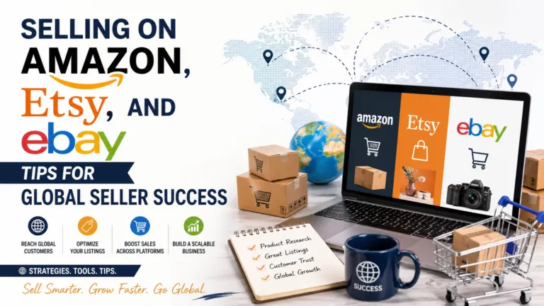 Selling on Amazon, Etsy, and eBay Tips for Global Seller Success